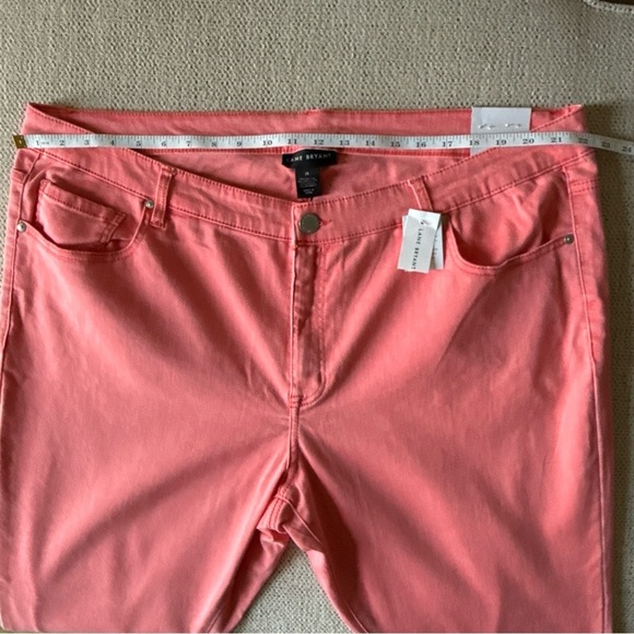 Lane Bryant Women’s Signature Fit Skinny Mid Rise Salmon Jeans Size 26 NWT $79 - Picture 9 of 10